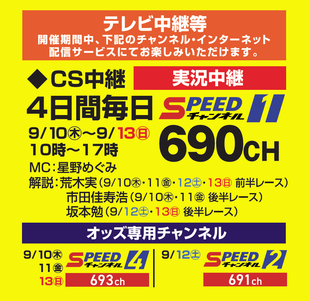 テレビ中継等