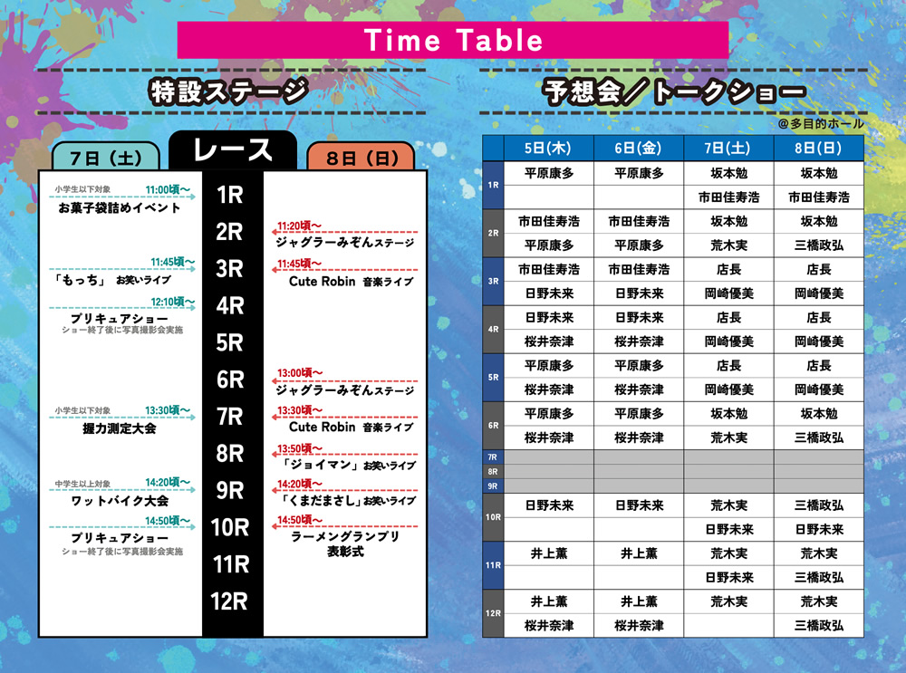 タイムテーブル